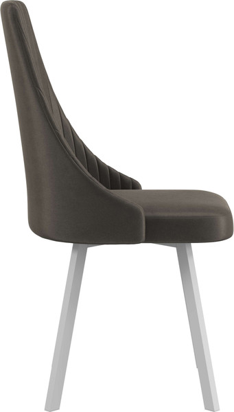 Изображение товара Стул Олмеко Лион (велюр конфетти стоун/белый)