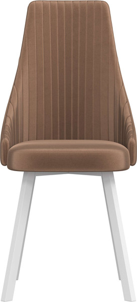 Изображение товара Стул Олмеко Лион (велюр конфетти корица/белый)