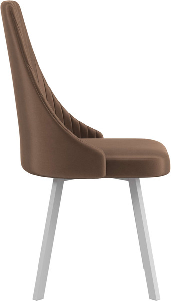 Изображение товара Стул Олмеко Лион (велюр конфетти корица/белый)