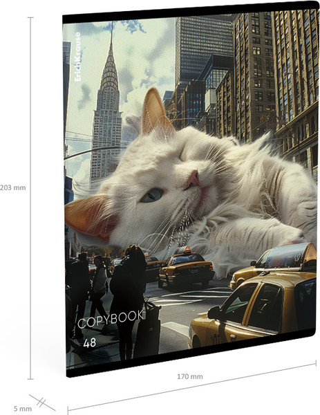 Изображение товара Тетрадь Erich Krause Big City Cats / 63317 (48л, клетка)