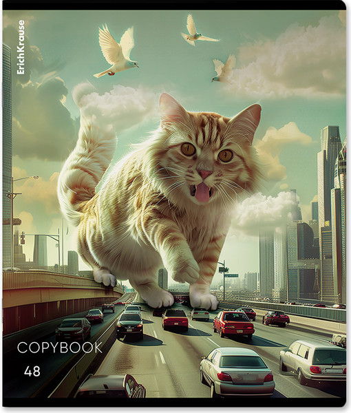 Изображение товара Тетрадь Erich Krause Big City Cats / 63317 (48л, клетка)
