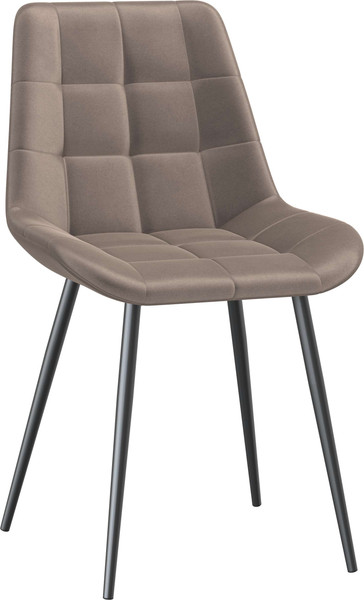 Изображение товара Стул Олмеко Кварта К (велюр конфетти мокко/черный)