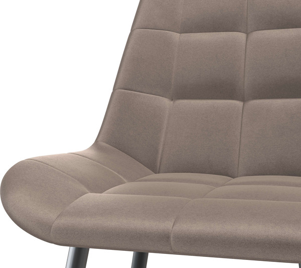 Изображение товара Стул Олмеко Кварта К (велюр конфетти мокко/черный)