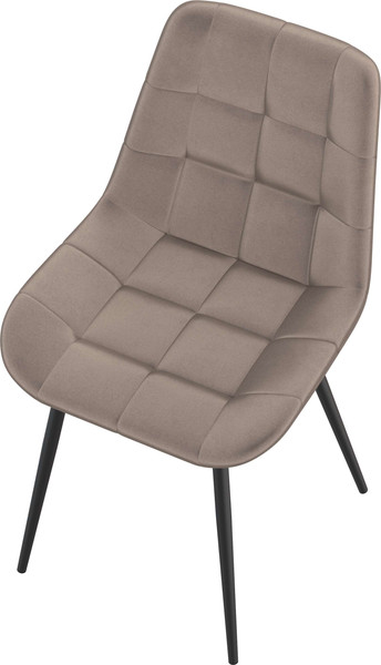 Изображение товара Стул Олмеко Кварта К (велюр конфетти мокко/черный)