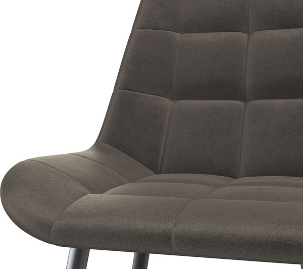 Изображение товара Стул Олмеко Кварта К (велюр конфетти стоун/черный)