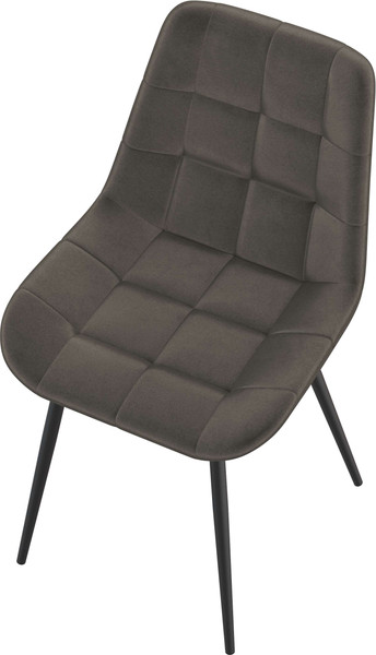 Изображение товара Стул Олмеко Кварта К (велюр конфетти стоун/черный)