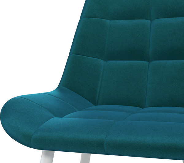 Изображение товара Стул Олмеко Кварта К (велюр конфетти изумруд/белый)