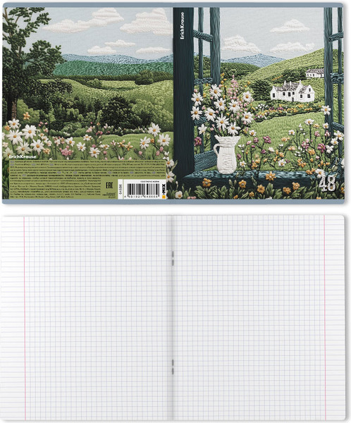 Изображение товара Тетрадь Erich Krause Fancy Field / 64866 (48л, клетка)