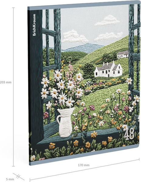 Изображение товара Тетрадь Erich Krause Fancy Field / 64866 (48л, клетка)