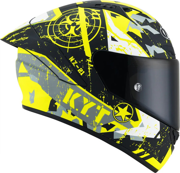 Изображение товара Мотошлем KYT Nz Race Blazing Y6NZ0020.5 (L, желтый матовый)