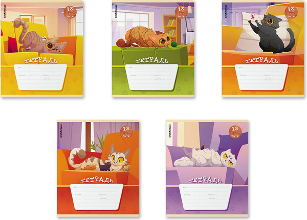 Изображение товара Тетрадь Erich Krause Приключения на хвост / 60556 (18л, клетка)