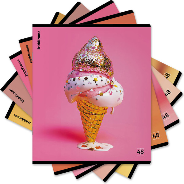 Изображение товара Тетрадь Erich Krause Glow Food / 65555 (48л, клетка)