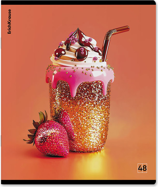 Изображение товара Тетрадь Erich Krause Glow Food / 65555 (48л, клетка)