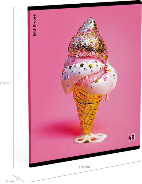 Изображение товара Тетрадь Erich Krause Glow Food / 65555 (48л, клетка)