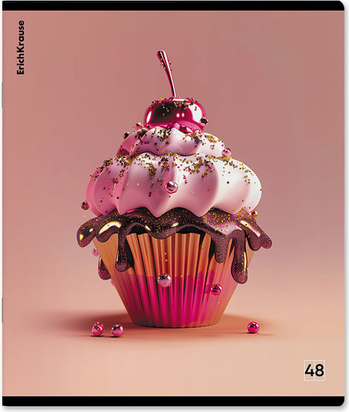 Изображение товара Тетрадь Erich Krause Glow Food / 65555 (48л, клетка)