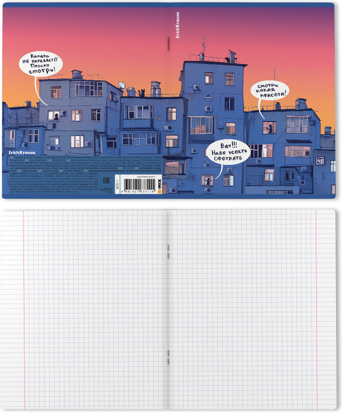 Изображение товара Тетрадь Erich Krause Windows / 63311 (48л, клетка)