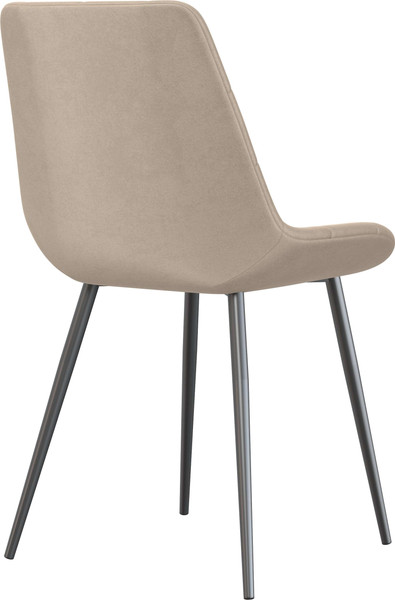 Изображение товара Стул Олмеко Кварта К (велюр конфетти крем/черный)