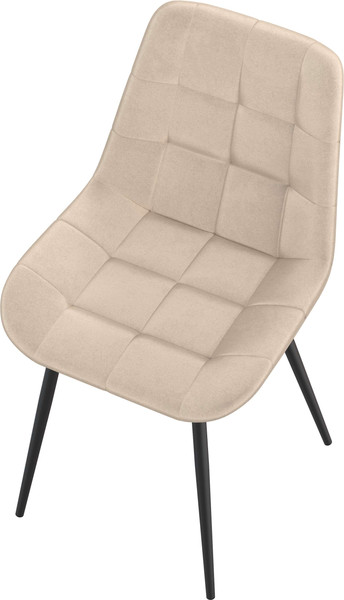 Изображение товара Стул Олмеко Кварта К (велюр конфетти крем/черный)