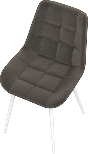 Изображение товара Стул Олмеко Кварта К (велюр конфетти стоун/белый)