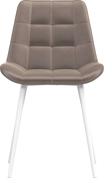 Изображение товара Стул Олмеко Кварта К (велюр конфетти мокко/белый)