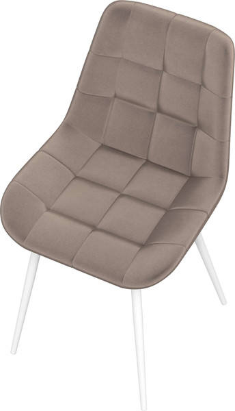 Изображение товара Стул Олмеко Кварта К (велюр конфетти мокко/белый)