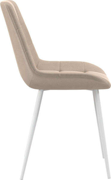 Изображение товара Стул Олмеко Кварта К (велюр конфетти крем/белый)