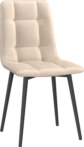 Изображение товара Стул Олмеко Белла К (велюр конфетти крем/черный)