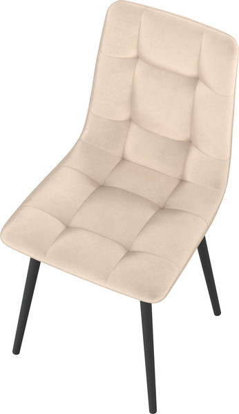 Изображение товара Стул Олмеко Белла К (велюр конфетти крем/черный)