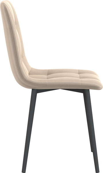 Изображение товара Стул Олмеко Белла К (велюр конфетти крем/черный)