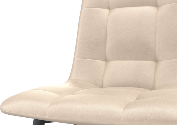 Изображение товара Стул Олмеко Белла К (велюр конфетти крем/черный)