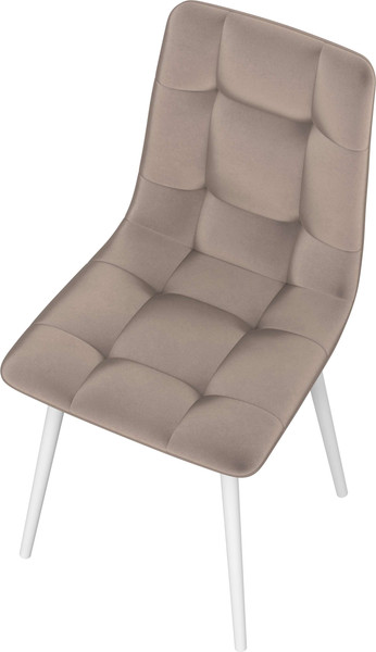 Изображение товара Стул Олмеко Белла К (велюр конфетти мокко/белый)