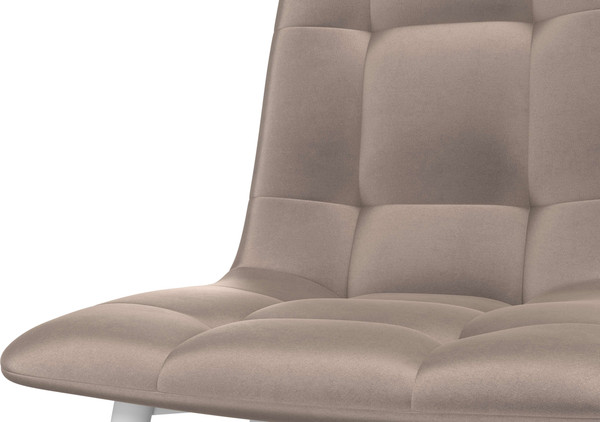 Изображение товара Стул Олмеко Белла К (велюр конфетти мокко/белый)