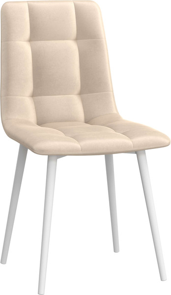 Изображение товара Стул Олмеко Белла К (велюр конфетти крем/белый)