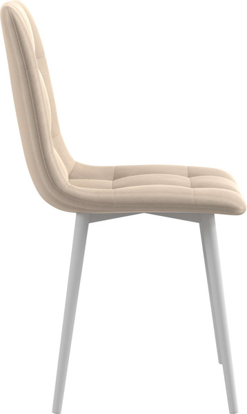 Изображение товара Стул Олмеко Белла К (велюр конфетти крем/белый)