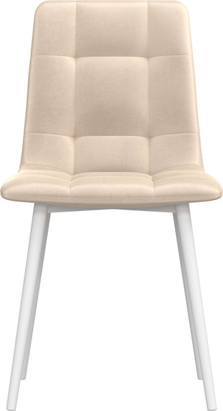 Изображение товара Стул Олмеко Белла К (велюр конфетти крем/белый)