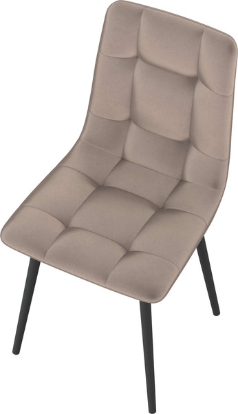 Изображение товара Стул Олмеко Белла К (велюр конфетти мокко/черный)