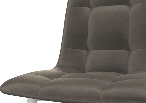 Изображение товара Стул Олмеко Белла К (велюр конфетти стоун/белый)