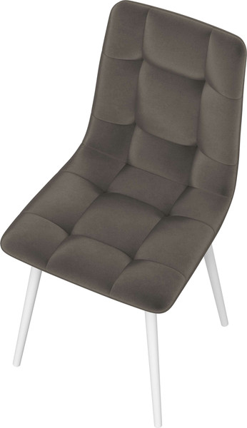 Изображение товара Стул Олмеко Белла К (велюр конфетти стоун/белый)