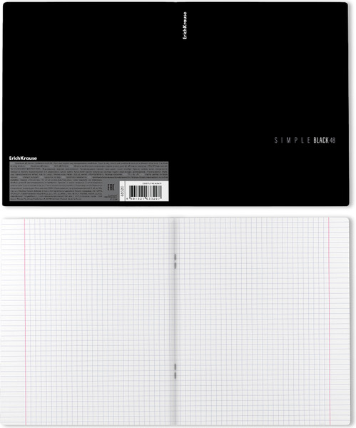 Изображение товара Тетрадь Erich Krause Simple Color / 63320 (48л, клетка)