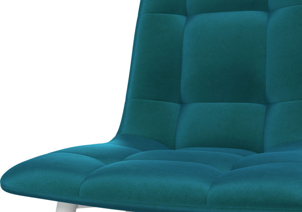 Изображение товара Стул Олмеко Белла К (велюр конфетти изумруд/белый)