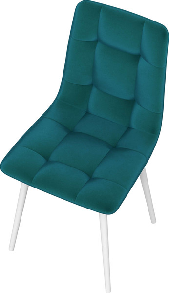 Изображение товара Стул Олмеко Белла К (велюр конфетти изумруд/белый)