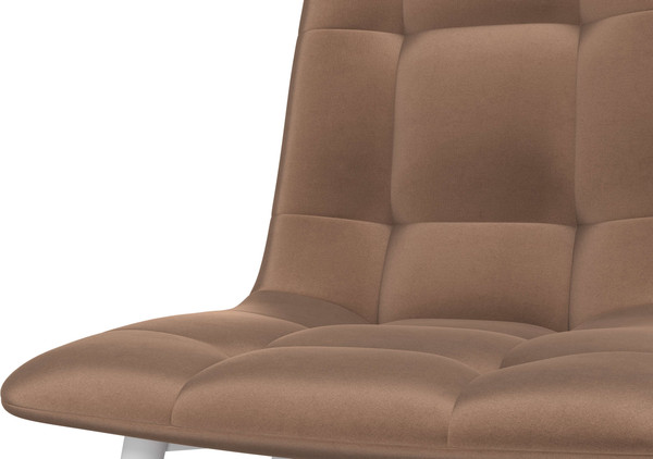 Изображение товара Стул Олмеко Белла К (велюр конфетти корица/белый)