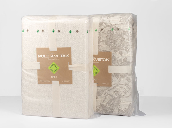 Изображение товара Плед Pole Kvetak (Беларускі лён) 210x190 22С155-ШР/у./л.с.уп. (330 Архаика 460)