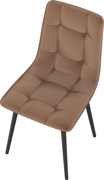 Изображение товара Стул Олмеко Белла К (велюр конфетти корица/черный)