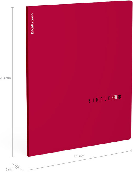 Изображение товара Тетрадь Erich Krause Simple Color / 65236 (48л, клетка)