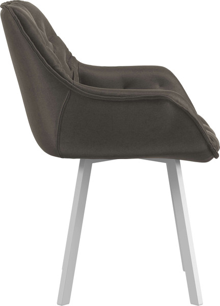 Изображение товара Стул Олмеко Квинта (велюр конфетти стоун/белый)