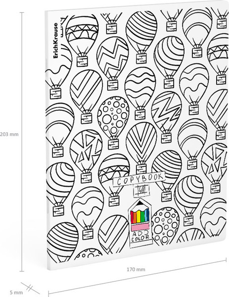 Изображение товара Тетрадь Erich Krause Add Color. In the Sky / 58274 (48л, клетка)