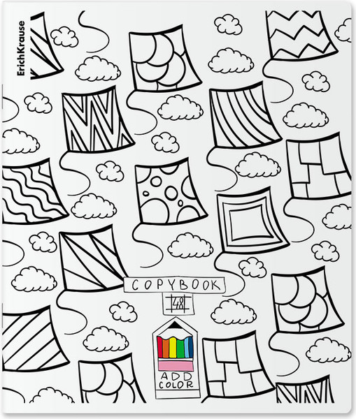 Изображение товара Тетрадь Erich Krause Add Color. In the Sky / 58274 (48л, клетка)