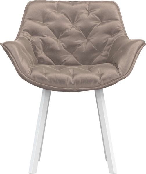 Изображение товара Стул Олмеко Квинта (велюр конфетти мокко/белый)