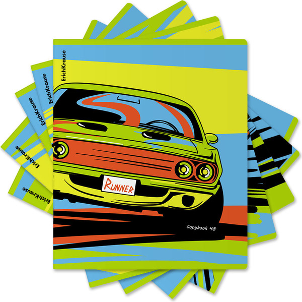 Изображение товара Тетрадь Erich Krause Neon Car / 60601 (48л, клетка)
